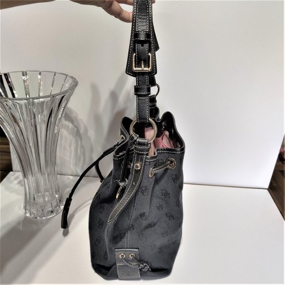DOONEY & BOURKE CANVAS DRAWSTRING SHOULDER BAG - Picture 3 of 8